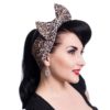 Jolene headband ladies brown leo